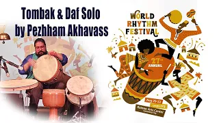 Solo Persian Percussion Tombak & Daf by Pezhham Ahkavass at the World Rhythm Festival 2021, Seattle