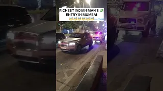 RICHEST INDIAN MAN MUKESH AMBANI'S ENTRY IN ROLLSROYCE CULLINAN WITH G63AMG SECURITY #SHORTS#INDIA#C