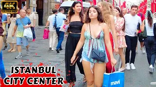 🇹🇷 Galata Tower Istiklal Avenue Tourist Area Istanbul 2023 Turkey Walking Tour Tourist Guide 4K