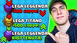 Torniamo in LEGA LEGGENDA dopo aver PERSO 500 TROFEI! Clash of Clans ITA!