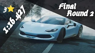 3⭐ - 1:16.427 | Ferrari 296 GTB Grand Prix - Final Round 2 [ Slippery When Icy ] - Asphalt 9