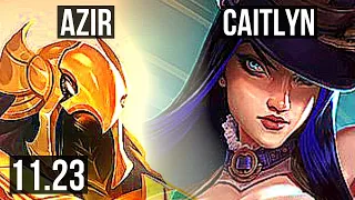 AZIR & Annie vs CAITLYN & Leona (ADC) (DEFEAT) | 1.1M mastery, 2/2/8 | BR Master | 11.23
