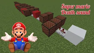 Minecraft: Super Mario note block (Death Sound)