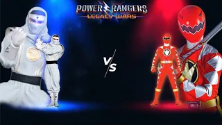 Mighty Morphin White Ninjetti Tommy VS Dino Thunder Red Conner | Power Rangers Legacy Wars