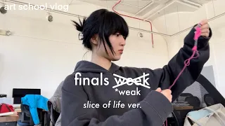 finals week at art school, life as a graphic design student, slice of life vlog