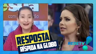 SÔNIA ABRÃO COMENTA SOBRE RESPOSTA RÍSPIDA DE SANDY NA GLOBO.