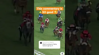 ICONIC MOMENT, ICONIC COMMENTARY 🎤 #horseracing #animals #animalshorts #horse #horses #horseshorts