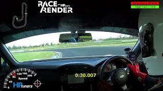 Finally - a 61 second lap time (just!) on Queensland Raceway Clubman layout