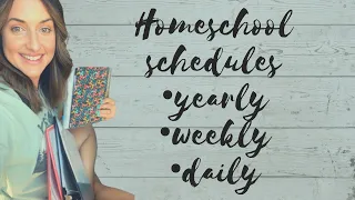 OUR HOMESCHOOL SCHEDULES||YEARLY+MONTHLY+DAILY+TAKING BREAKS +NEW CHORES!!