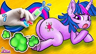 MY LITTLE PONY Take Care: OMG! What Happened to Twilight Sparkle? #2 | MLP in Trouble | Annie Korea