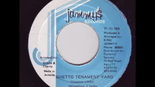 Hopeton Lindo - Ghetto Tenament Yard + Dub - 7" Jammy's 1988 - REALITY DIGITAL 80'S DANCEHALL