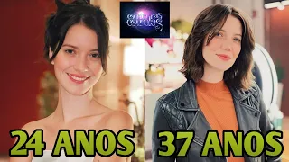 ANTES e DEPOIS dos ATORES da novela ESCRITO NAS ESTRELAS com IDADES