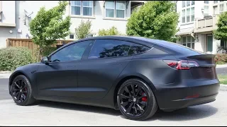 Tesla Model 3 - XPEL Stealth - like the Matte Black Model 3 Prototype but Better!