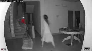Real ghost attack CCTV footage of brutality on woman who slept without husband  #trending #viral