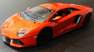 DIECAST UNBOXING OF LAMBORGHINI AVENTADOR LP 700-4 1/24 scale Diecast Model Car by Masito