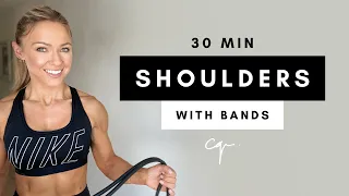 30 Min SHOULDER WORKOUT at Home with Resistance Band