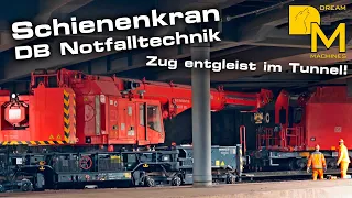 Fatal derailment in tunnel at central station! ⚡️🚆 bad incident recovery with mighty railway crane😱