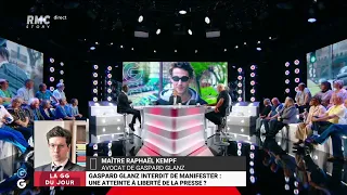 Les "Grandes Gueules" de RMC: G.Glanz interdit de manifester, atteinte à la liberté de la presse ?