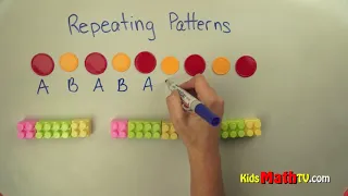 Repeating Patterns Video For Kids, Math Lesson For Kindergarten, 1st and 2nd Grade