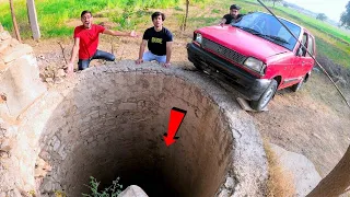 Dropping a Car in Deep Well ft. @alrightsquad | गाडी को कुए में गिराया तो होश उड़ गए |