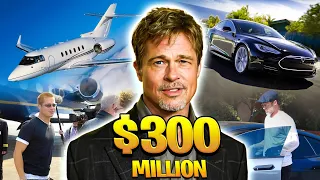 Brad Pitt's Lifestyle 2023 | Net Worth, Car Collection, Mansion, Private Jet...