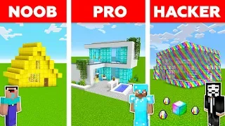 Minecraft Battle - NOOB vs PRO vs HACKER : TREASURE HOUSE in Minecraft! / Animation