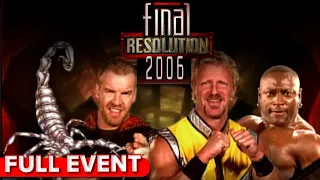 Final Resolution 2006 | FULL PPV| STING RETURNS He And Christian Cage v Jeff Jarrett And Monty Brown