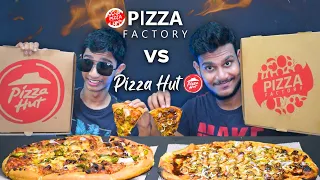 PIZZA HUT vs PIZZA FACTORY | PIZZA REVIEW | BBQ CHICKEN PIZZA | SRI LANKAN FOOD | Magu ASMR