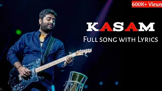 Arijit Singh : Kasam Full Song (Lyrics) | Jeet Gannguli, Rashmi Virag | Babloo Bachelor