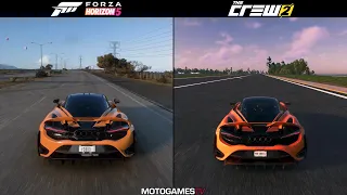 Forza Horizon 5 vs The Crew 2 - McLaren 765LT Sound Comparison