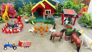 DIY mini Farm Diorama with House For Cow, Pig | Horse House – Cow Shed | farm animals diorama