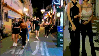 🇰🇷세계의 대표 미인들이 다 모이는 이태원 클럽거리의 다소 여유로운 일요일 밤/Itaewon club street in Seoul, South Korea