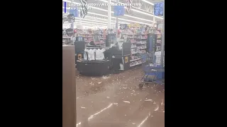 Hail in Walmart