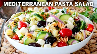 How To Make Mediterranean Pasta Salad | EASY, 20-Minute Potluck Recipe