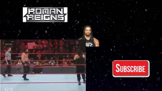 WWE Raw 27 November 2017 - 27/11/2017 - Roman Reigns vs Elias Full Match intercontinental championsh