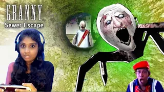 Granny Sewer Escape😱||Facecam Reaction😮||போய்ட்டு வர டி கிளவி🤣🤣