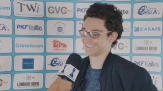 Round 9 Gibraltar Chess post-game interview with Fabiano Caruana