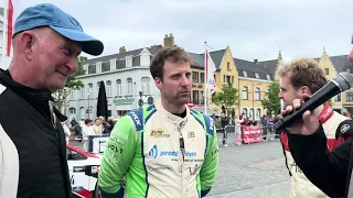 Gilles Pyck, Cedriek Merlevede en Piet Declercq interview Monteberg Rally2024