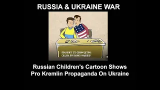 Russian And Ukraine War Cartoon Speeking