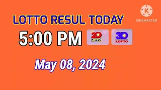 Lotto Result Today 5PM draw May 08, 2024 2D 3D PCSO#Lotto