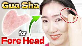 Gua Sha Massage for Removing Forehead Wrinkles and Frown Lines   -Follow Along Tutorial