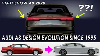 Audi A8 transformation and evolution 1995-2020 including light show