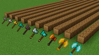 which axe is faster in minecraft?