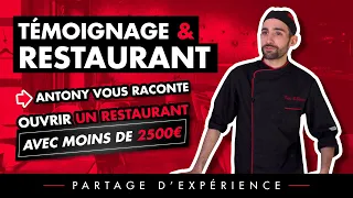 Témoignages & Restaurant: Ouvrir un restaurant pour moins de 2500€