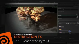 Houdini Foundations | Destruction FX 11 | Render the PyroFX