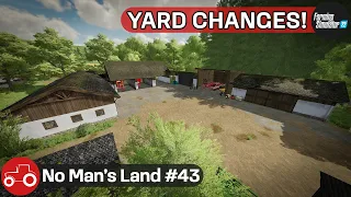 Making Changes To The Yard, Buying New Land & Mowing Grass - No Man's Land #43 FS22 Timelapse
