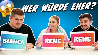 WER WÜRDE EHER... 😂 Rene, Claudio oder Bianca... ?