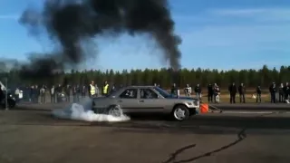 Mercedes diesel burnout