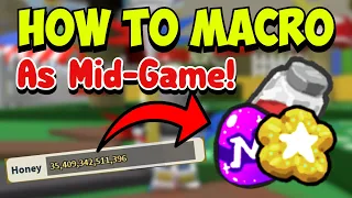 How To MACRO As MIDGAME! (Best Settings!) | Roblox Bee Swarm Simulator