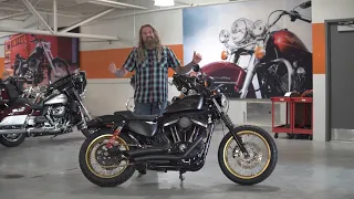 Custom 2018 Iron 883 with Vance and Hines Short Shots